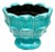 1960s Turquoise Ceramic Planter Vase Jardienier For Sale - Image 9 of 12