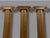 Vintage Walnut Fluted 1/2 Columns. Set of Three. Fluted with scrolling capitals. A common feature in classical...