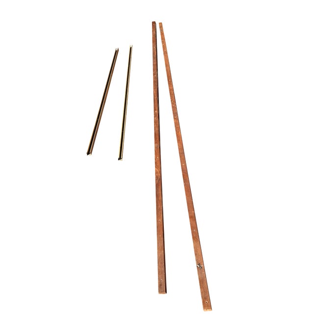 Vintage Bifold Folding Screen Doors on Track Room Divider in Mid Century Modern Design For Sale In New York - Image 6 of 6