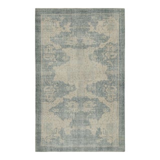 Vintage Zeki Müren Art Deco Style Distressed Rug by Rug & Kilim, Turkey, 1960-1969 For Sale