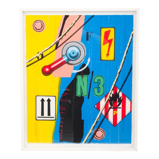 Screenprint by Peter Klasen, 1997 For Sale