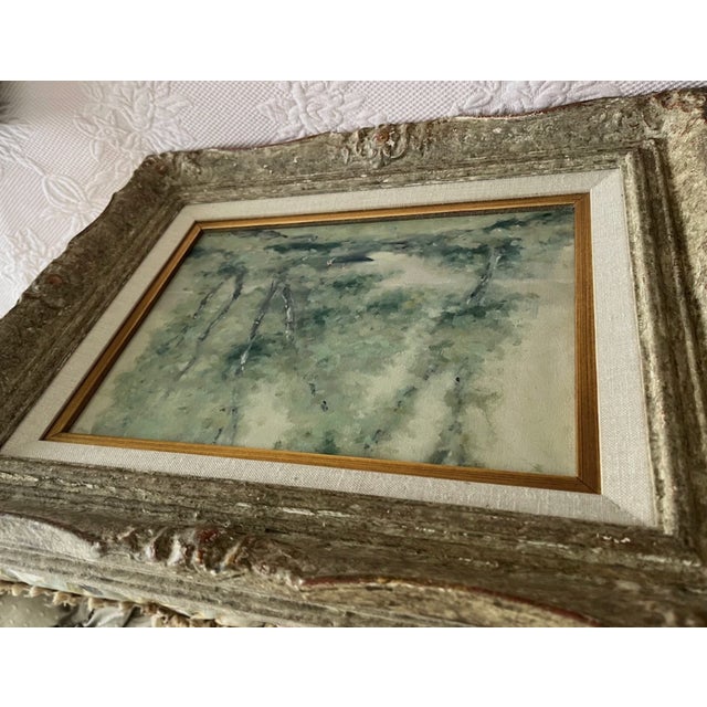 Impressionist 1980s Andre Gisson Post Impressionist Landscape Original Oil For Sale - Image 3 of 10