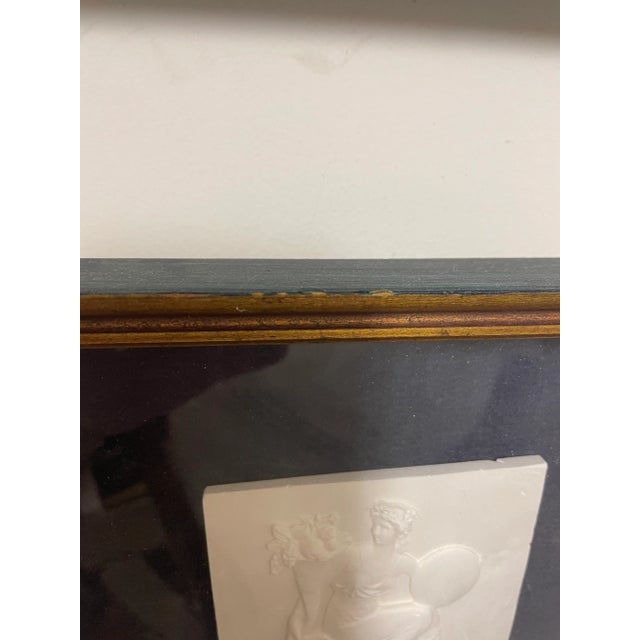 Traditional 1920s Framed Cast Plaster Intaglios- a Pair For Sale - Image 3 of 9