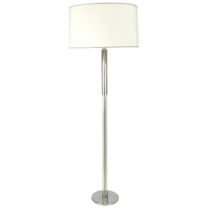 Lucite and Chromed Steel Floor Lamp After Walter Von Nessen