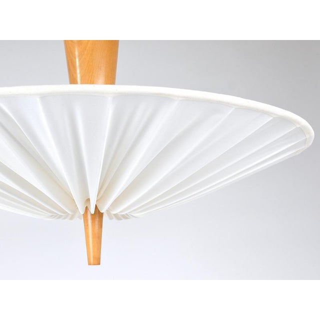 Mid-Century Dorn Uplight Flush Mount attributed to J. T. Kalmar for Kalmar, 1950s For Sale - Image 15 of 18