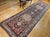 Vintage Persian Bidjar Wide Runner, Hand-Knotted Wool, Geometric Medallion Pattern, Navy & Ivory, 4x14 For Sale - Image 12 of 18