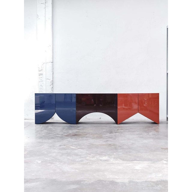 Wood Bridges Cabinet in Aubergine Lacquer from Muller Van Severen For Sale - Image 7 of 13