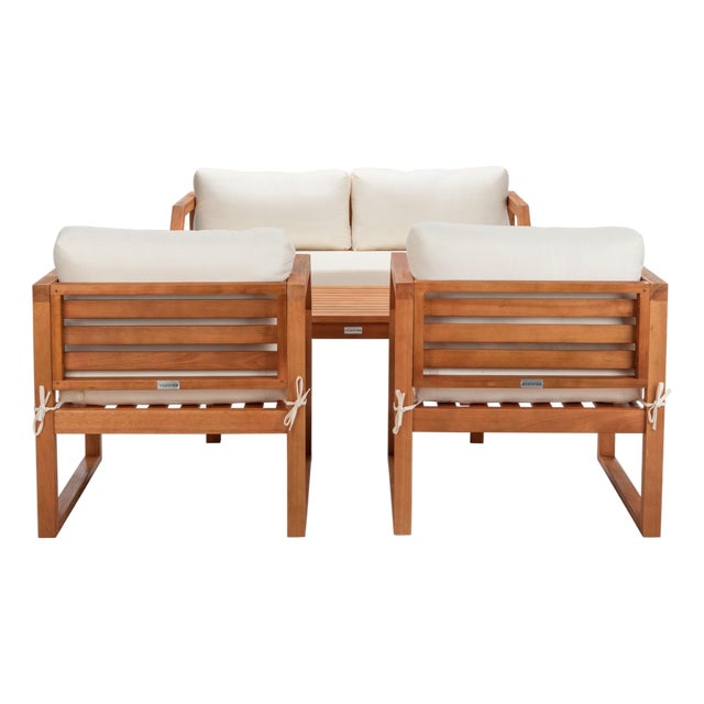 Dren 4-Piece Living Set, Natural/Beige For Sale