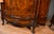 1890s Antique French Louis XV Burl Walnut Marble Top Pair of Cabinets Credenzas For Sale - Image 9 of 18