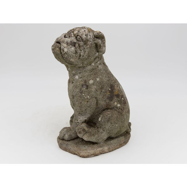Composite Stone Bull Dog Garden Ornaments, England 1970s For Sale In New York - Image 6 of 7