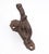 Antique Art Deco style hook made of cast iron with a black finish. The original mounting screws are not available. Good...