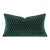 Dark Green Velvet Plush Lumbar Pillow, 11" X 19" Inches For Sale