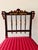 Antique Ebonized Lacquer Slipper Chair With Upholstered Seat For Sale - Image 4 of 12