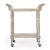 Transitional Danielle Marble Bar Cart, Gray For Sale - Image 3 of 7