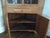 early to mid 1800's early american antique pine corner cupboard Antique American Pine 2-Part Country Corner Cabinet |...
