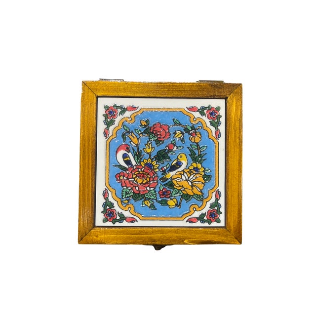 1990s Ceramic Jewelry Box With Velvet Lining For Sale - Image 14 of 14