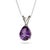 This elegant pendant features a stunning Amethyst gemstone, prized for its rich violet hue and timeless sophistication....
