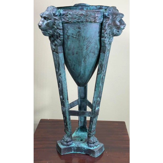 19th Century Architectural Bronze Urn Element For Sale - Image 4 of 12
