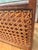 Brown Mid-Century Italian Walnut & Woven Cane Canterbury Magazine Holder For Sale - Image 8 of 10