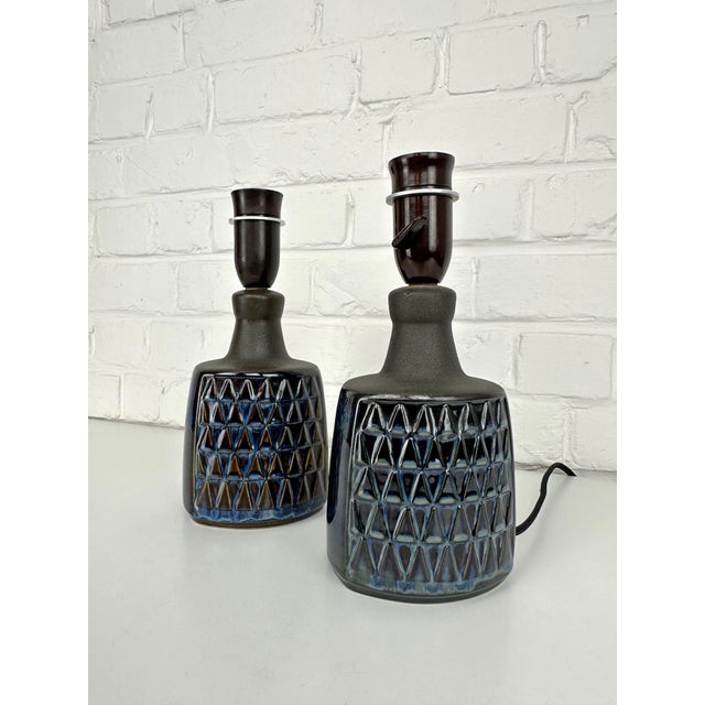 Ceramic Model 1036 Table Lamps by Einar Johansen for Søholm, Denmark, 1960s, Set of 2 For Sale - Image 14 of 15