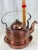 19th-Century Hand-Hammered All-Copper Kettle With Hinged Spout Cover For Sale - Image 4 of 12