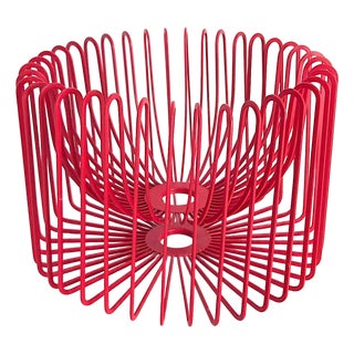 1990's Scandinavian Modern Red Fruit/Centerpiece Bowl Designed by Ehlén Johansson For Sale