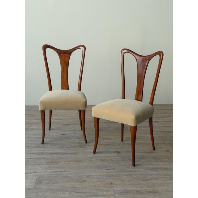 Italian Mid-Century Sculptural Dining Chairs, Circa 1950s - A Set of 6 For Sale - Image 11 of 12