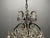 Vintage Italian Crystal Beaded Chandelier with Lilac Glass Bobeches, 1960s For Sale - Image 12 of 18