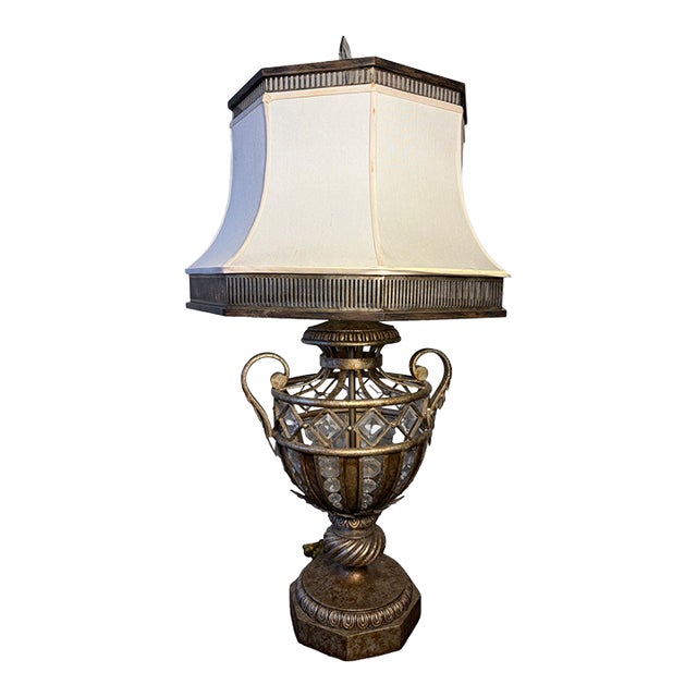 Fine Art Lamps “A Midsummer Night’s Dream” Crystal Table Lamp, Model 172510st For Sale