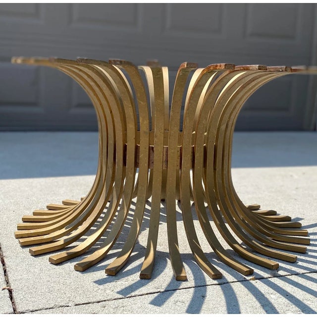 Mid Century Iron Sheaf of Wheat Cocktail Table Chairish
