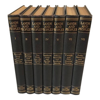 1959 “Land and People - the World in Color” Reference Books- Set of 7 For Sale