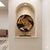 2000 - 2009 Large 29.5" Tony Evans Mid-Century Modern Abstract Fused Glass Art Platter on Custom Iron Stand For Sale - Image 5 of 6