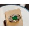 4 Carat Emerald Cut Natural Emerald & 1 Ct Diamond 14 Karat Gold Cocktail Ring For Sale - Image 16 of 18