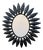 Vintage Sunburst Mirror in Wrought Iron, 1960s For Sale