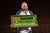 Antique reverse-painted scalloped/chipped glass butcher shop sign with mother-of-pearl and gold leaf accents. Talk about...