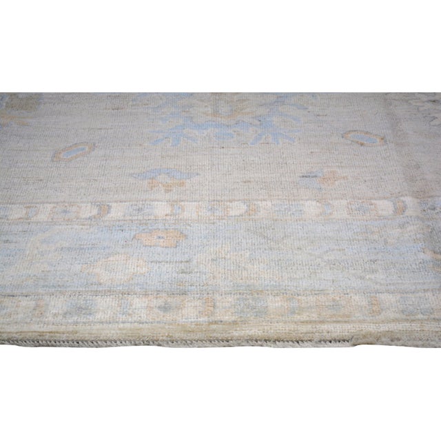 Contemporary Oushak Hand Knotted Wool Rug,10'X14' For Sale - Image 4 of 6