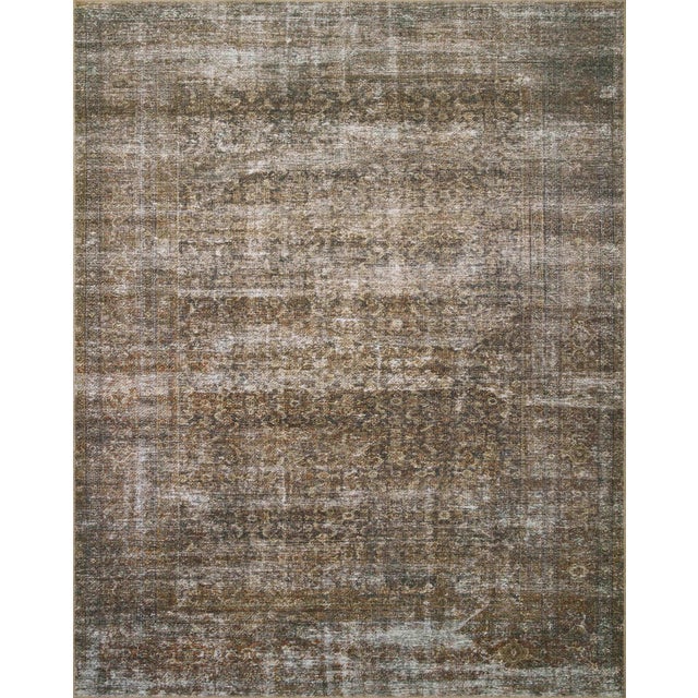 Amber Lewis x Loloi Billie Tobacco / Rust 2'-0" x 5'-0" Accent Rug For Sale