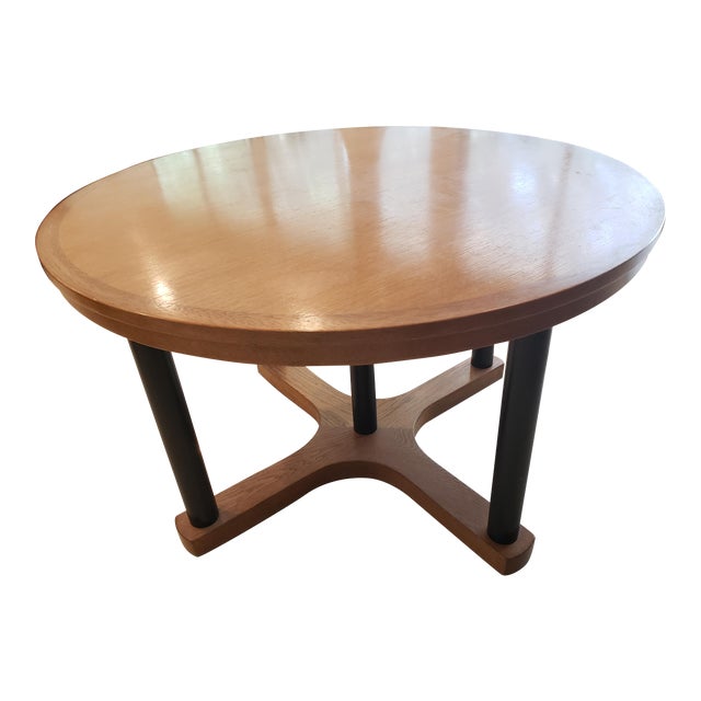 Mcguire San Francisco Oak Dining Room Table Chairish