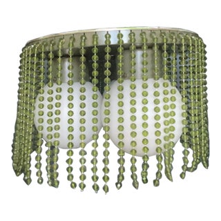1970s Vintage Beaded Light Fixture Chandelier For Sale