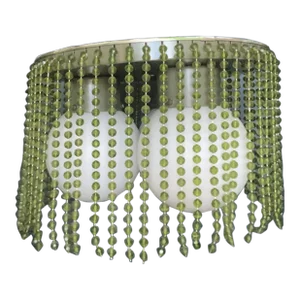 1970s Vintage Beaded Light Fixture Chandelier