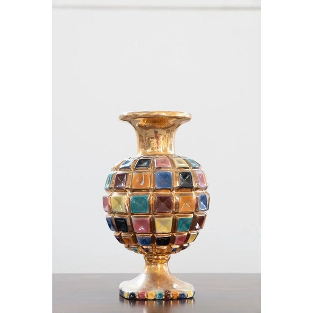 Colored Ceramic Vase, 1960s For Sale - Image 11 of 13