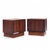 Svend Madsen Mid Century Danish Rosewood Tambour Door Nightstands - Pair Each nightstand measures: 21.75 wide x 17.25 deep...