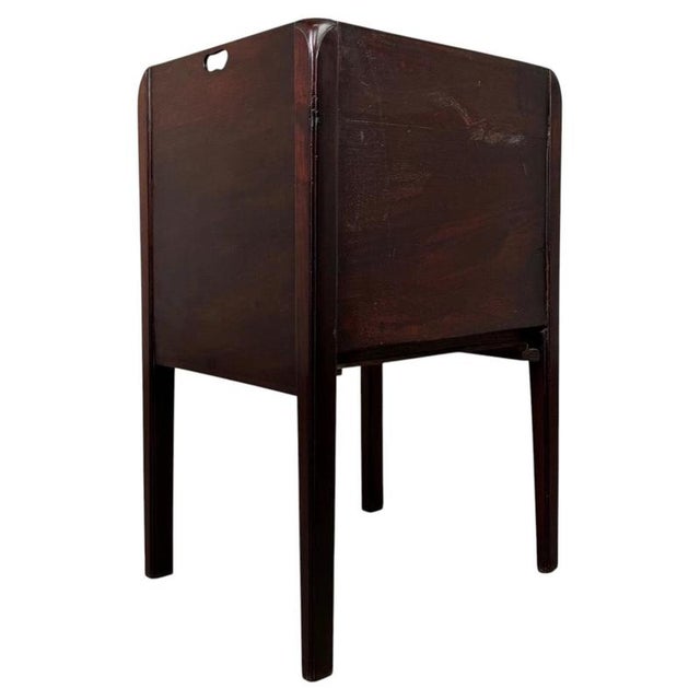 Gold 18th Century English Mahogany Cabinet with Sliding Door For Sale - Image 8 of 12