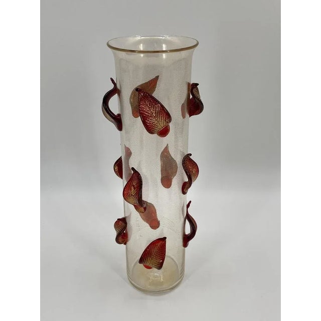 Foglie Vase in Murano Glass by Cleto Munari, Italian, 2004 For Sale - Image 10 of 10
