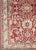 Tribal Vintage Turkish Oushak Rug in Deep Crimson, Soft Gold, and Pale Blue With Floral For Sale - Image 3 of 7