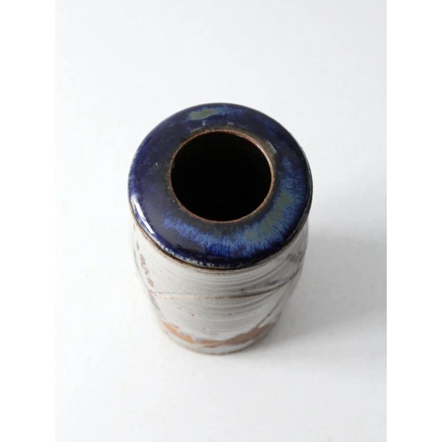 Ceramic Vintage Studio Pottery Vase For Sale - Image 7 of 13