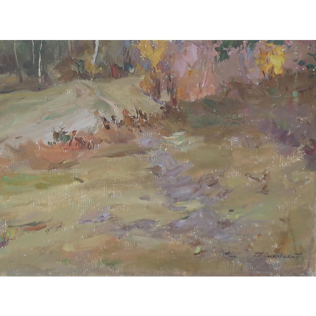 Impressionism Forest Landscape Painting, Ukrainian Art, 1975 62-83 For Sale - Image 6 of 6