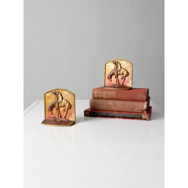 Vintage End of Trail Bookends For Sale - Image 10 of 11