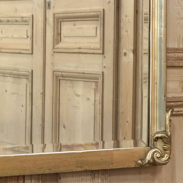 Antique French Louis XV Giltwood Mirror For Sale - Image 11 of 13