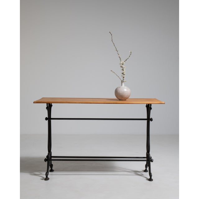 Cast Iron Bistro Table, Antique, France, Early 20th Century For Sale - Image 13 of 14